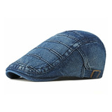 Boina Modelo Italiana Jeans Estonado 100% Cotton Algodão