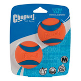 Bola Chuckit! Ultra Ball - 2 Unidades - M Cor Laranja/azul