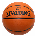 Bola De Basquete Spalding Basic Sz7 Laranja Claro