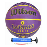 Bola De Basquete Wilson Lebron Player Lakers + Bomba De Ar