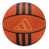 Bola De Basquete adidas 3 Stripe Rubber X3 Tam 7 Laranja