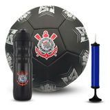 Bola De Futebol Corinthians Oficial Licenciada + Squeeze Kit