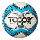 Bola De Futebol Futsal Slick 2020 Cor Azul/branco/preto Tamanho Único Topper