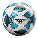 Bola De Futebol Para Campo 22 I Topper Cor Branco/verde Mar/preto