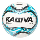 Bola De Futebol Slick Campo Kagiva Cor Verde Mar/preto