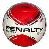 Bola De Futebol Society Penalty Profissional S11 R2 Xxiv Cor Branco/vermelho/preto
