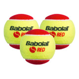 Bola De Tênis Babolat Red Felt X3 Amarelo Vermelho