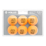 Bola De Tênis De Mesa 3 Estrelas Com 6 Unidades Vollo
