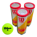 Bola De Tenis Wilson - Pack Com 3 Tubos Com 3 Bolas Cada