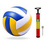 Bola De Volei E Volleyball Quadra Areia + Bomba Com Bico