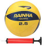 Bola De Vôlei Rainha Vl 2.5 Cor Amarelo Por Praia / Quadra + Bomba De Ar