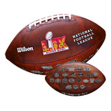 Bola Futebol Americano Throwback Super Bowl Lix 2025 Cor Marrom