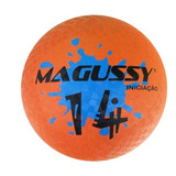 Bola Futebol Queimada Iniciação De Borracha 14 Magussy Cor Laranja