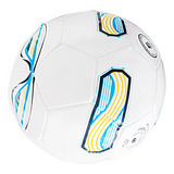 Bola Futebol Tamanho 5 Capotão + Bomba D/ar E Bico Cor Branco