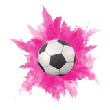 Bola Futebol Tradicional Chá Revelação 1 Cor (rosa Ou Azul)