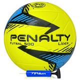 Bola Futsal 500 Penalty Lider Oficial Quadra Indoor+bomba Ar
