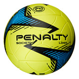 Bola Para Society Lider Xxiv Cor Amarelo/azul E Preto Penalty