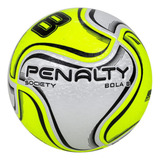 Bola Society 8 X Amarelo, Branco E Preto Penalty