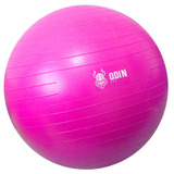 Bola Suiça Pilates Yoga Abdominal Gym Ball 75cm Bomba Grátis Cor Rosa