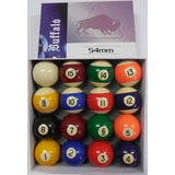 Bolas Bilhar Sinuca Snooker 54mm Buffalo Numeradas Importada
