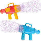 Bolha De Sabão Pistola Arma Brinquedo Lança Bazuca Criança