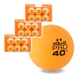 Bolinha De Ping Pong Com 18 Tênis De Mesa Profissional Vollo