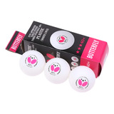 Bolinha De Tênis De Mesa Ping Pong Butterfly 3 Estrelas 3un