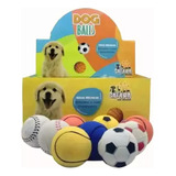 Bolinha Maciça De Borracha Dog Balls Caixa Com 24 Unidades