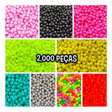 Bolinhas Entremeio Miçangas Emborrachadas 6mm Pulseira Colar Comprimento 6 Mm Cor Variados Diâmetro 6 Mm