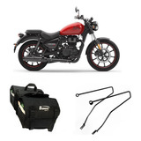 Bolsa Alforge Mala Lateral Nylon 40l + Suporte Meteor 350