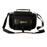 Bolsa Bag Nikon Para Câmeras E Acessórios Cor Preto