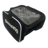 Bolsa De Quadro Bicicleta Celular Alforje Ferramenta Shimano Cor Preto
