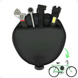 Bolsa De Quadro Bike Ferramentas Barra Forte Barra Circular Cor Preto