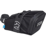 Bolsa De Selim Pro Maxi Com Cinta Pto Bike Ciclismo Fitness Cor Preto