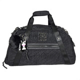 Bolsa Feminina Sacola Academia Rebecca Bonbon Cor Preta Lisa