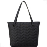 Bolsa Feminina Sacola De Ombro Grande Trabalho Faculdade Acambamento Dos Ferragens Ouro Cor Preto Desenho Do Tecido Bordado