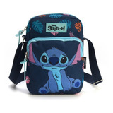 Bolsa Feminina Shoulder Bag Lilo E Stitch Disney - Original Cor Azul-marinho