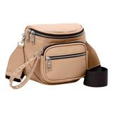 Bolsa Feminina Transversal Pochete Blogueira Com Zíper Duplo