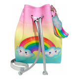 Bolsa Infantil Nuvem Com Arco-íris Glitter - Magicc Bolsas