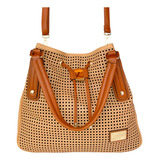 Bolsa Lateral E De Mão Alça Ombro 2 Em 1 De Luxo Maravilhosa Cor Bolsa Bege Chique