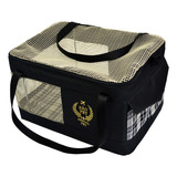 Bolsa Mala Transporte Para Cães Gatos Companhia Aérea Latam Cor Preta