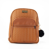 Bolsa Mochila Feminina Pequena Mochilinha C/ Detalhe Florido