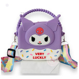 Bolsa Silicone Kuromi Hello Kitty Sanrio Duas Alças Infantil