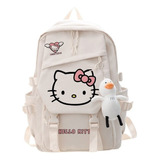 Bolsas De Grande Capacidade Y2k Cute Sanrio Hello Kitty Bac