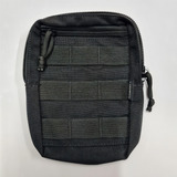 Bolso Molle Vertical Para Colete E Mochila Modular 20x15cm Cor Preto