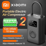 Bomba Ar Portátil Xiaomi Elétrico Mini Compressor Mi Bike Cor Preto