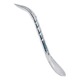 Bomba Chimarrão Art Curva Bojo 1000 Furos Bocal 19cm Inox