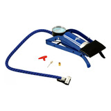 Bomba De Ar De Pé Portátil Brasfort Bomba De Ar Pedal Para Inflar Flutuadores Cor Azul/azul 100psi