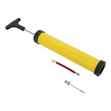 Bomba De Ar Para Encher Bolas Colchão + Mangueira E 2 Bicos Cor Amarelo