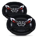 Bomber Par Alto Falantes 6x9pol Bicho Papão Quadriaxial 100w Cor Preto